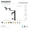 Kingston Brass Deck Mount Pot Filler, Matte Black KS8700DKL